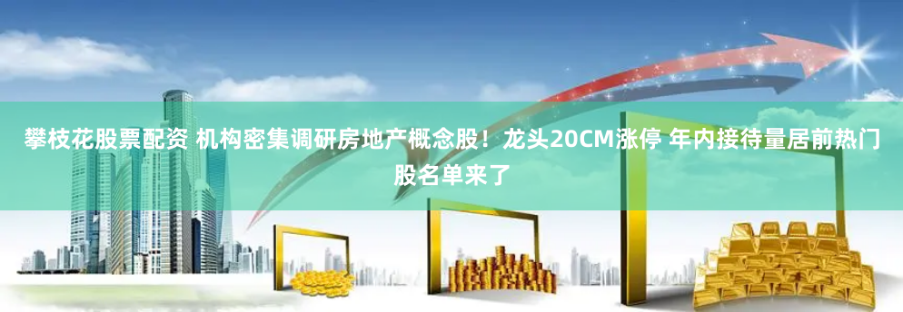 攀枝花股票配资 机构密集调研房地产概念股!龙头20CM涨停 年内接待量居前热门股名单来了