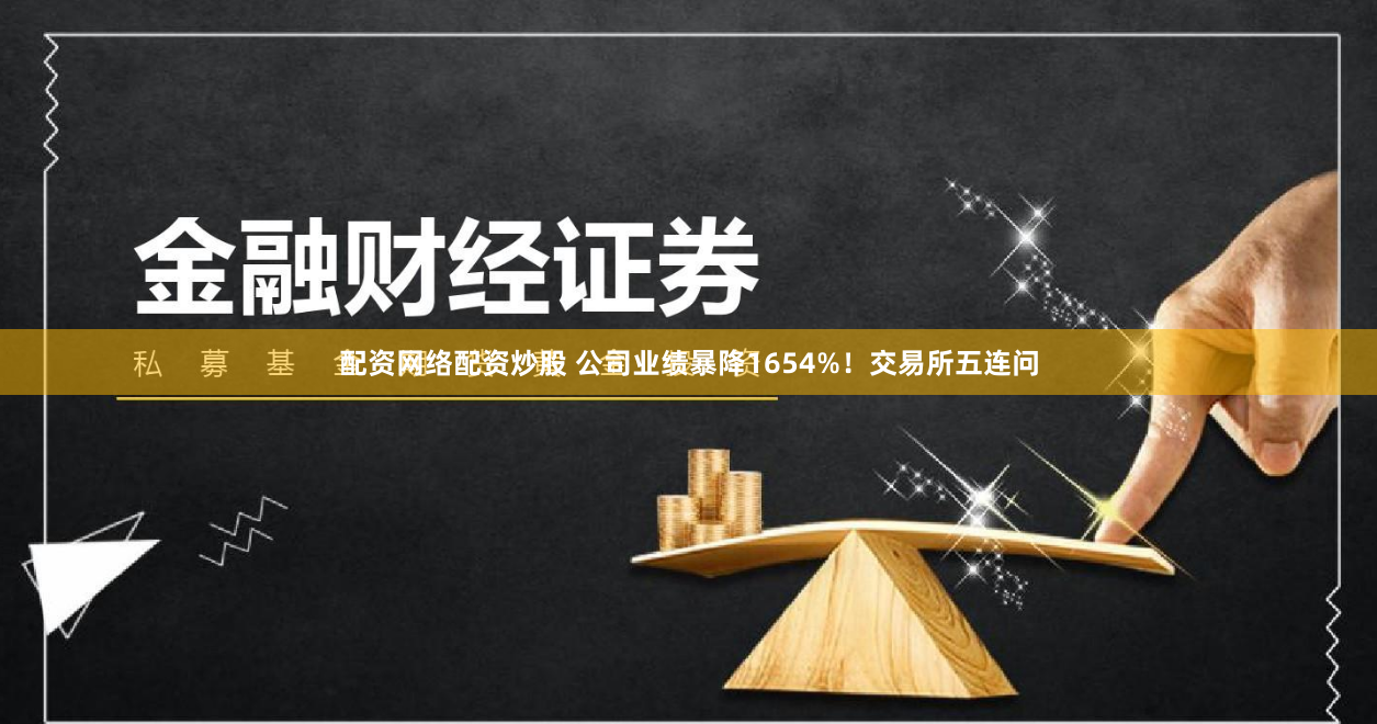 配资网络配资炒股 公司业绩暴降1654%!交易所五连问